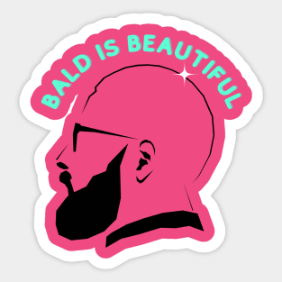 Bald is beautiful Sticker